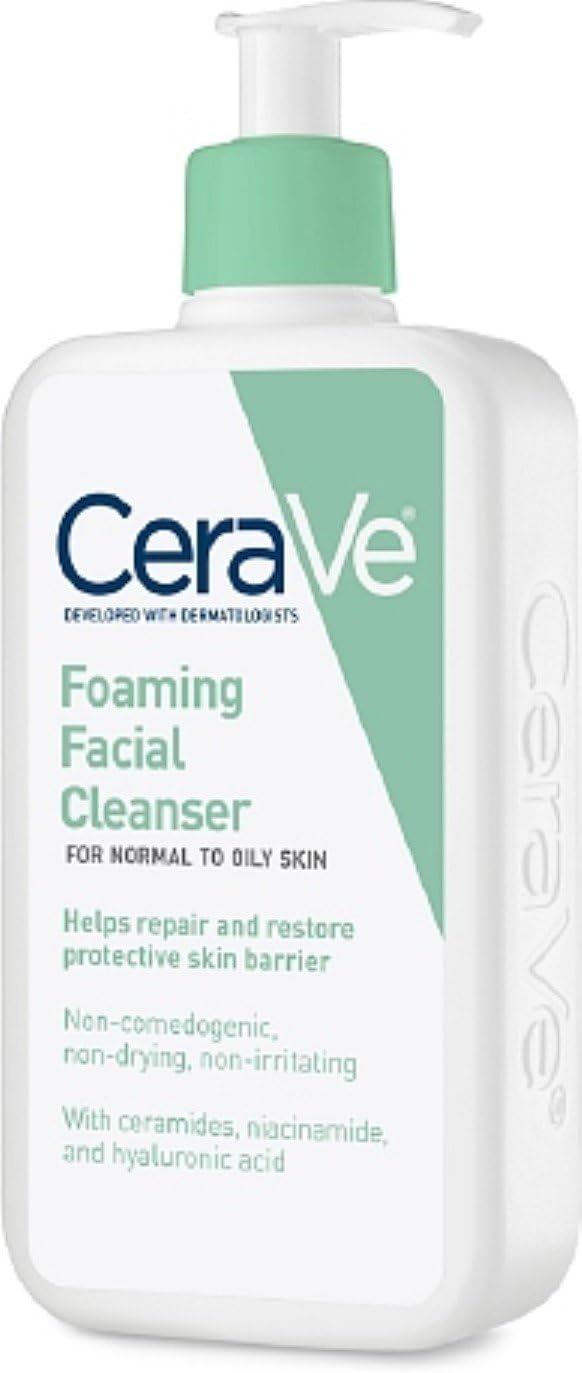 CeraVe Foaming Facial Cleanser, Normal to Oily Skin 12 fl. oz