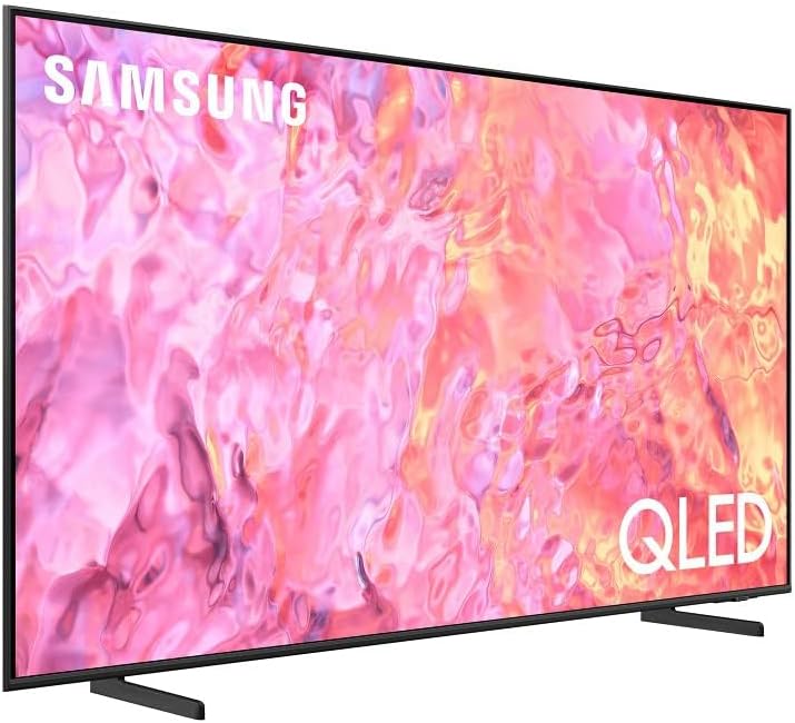 SAMSUNG 65 Inch TV Quantum Processor Lite 4K QLED QA65Q60CAUXEG, New Edition - Black, Bluetooth, Wi-Fi, HDMI