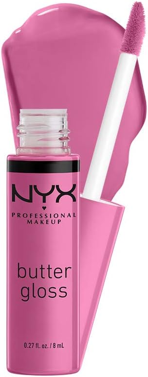 NYX PROFESSIONAL MAKEUP Butter Gloss, Strawberry Parfait, 0.27 Ounce