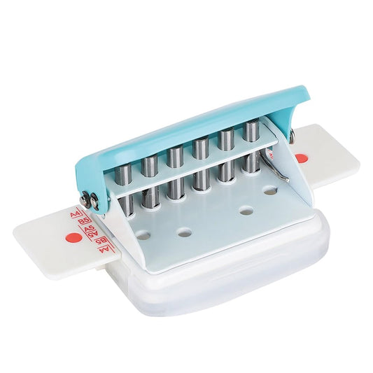 Hole Puncher, Binding Machine Paper Spiral Binder Machines Coil Book Punches Adjustable A4 Punching Tools Effortless Portable Desk Accessories Supplies for Schools Classroom Offices Home Photo Studios