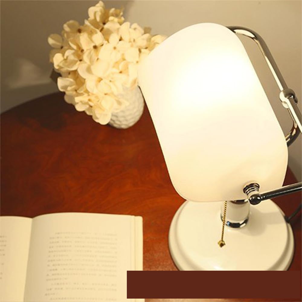 Modern Desk Table Lamp Simple Design LED Glass Pull Switch Desk Light Decor for Home Living Room Bedroom Bedside (style H 1pcs)