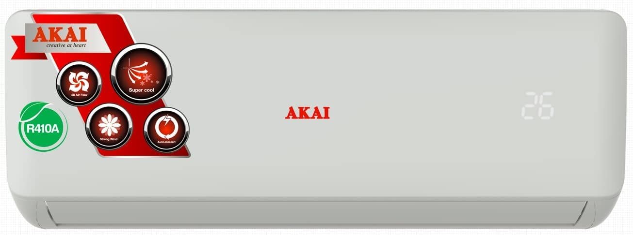 AKAI 1.5 Ton Split Air conditioner with Rotary Compressor, 4-Way Swing, 1 YEAR WARRANTY, ACMA-A18T3R4