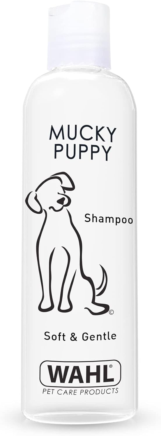 Wahl Mucky Puppy Shampoo, Dog Shampoo, Shampoo for Pets, Gentle Pet Friendly Formula, Sensitive Skin, Shampoo for Young Animals, Ready-to-Use, Remove Dirt.