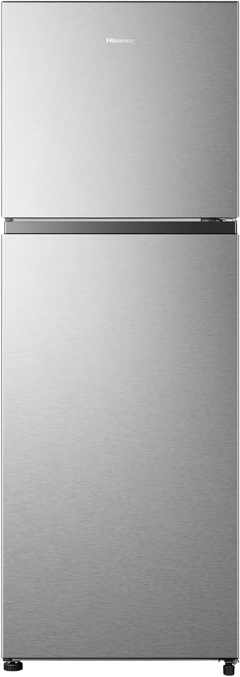 Hisense RT418N4ASU Top Mount Refrigerator 320L Net Capacity, Twist ice maker, No Frost, Moisture Fresh Crisper, LED interior light,Deodorizing Filter,Multi Air Flow,Silver