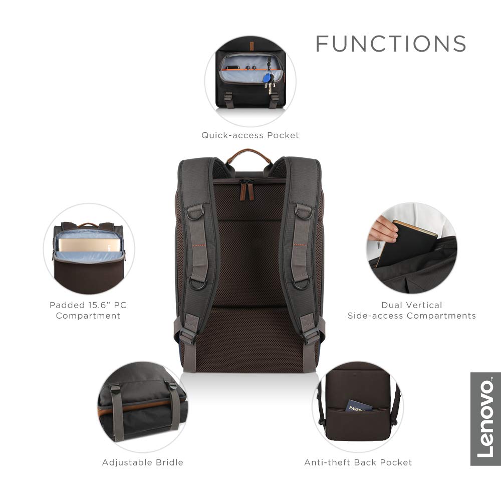 Lenovo 15.6 Classic Backpack by NAVA Black GX40M52024, 15.6 inches - CaveHubs