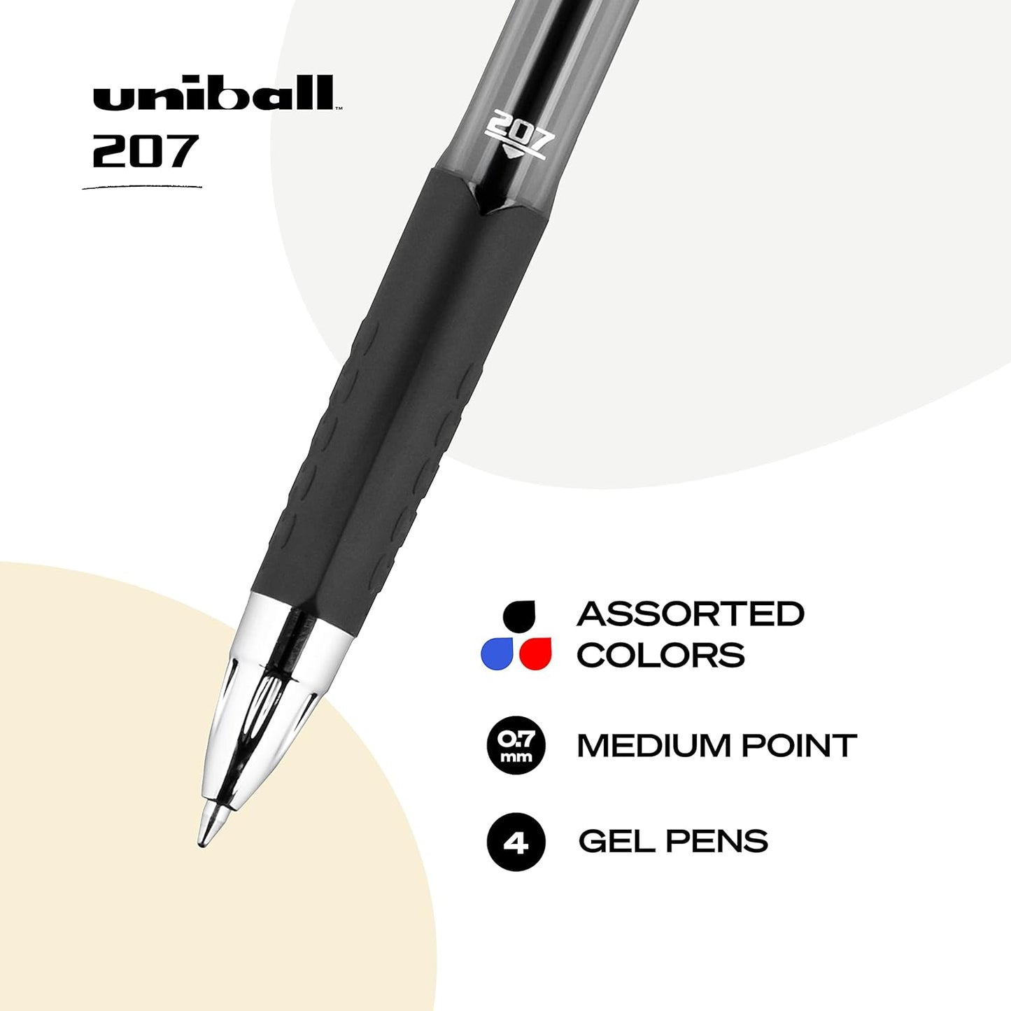 Uniball Signo 207 Gel Pen 12 Pack, 0.5mm Micro Black Pens, Gel Ink Pens | Office Supplies Sold by Uniball are Pens, Ballpoint Pen, Colored Pens, Gel Pens, Fine Point, Smooth Writing Pens