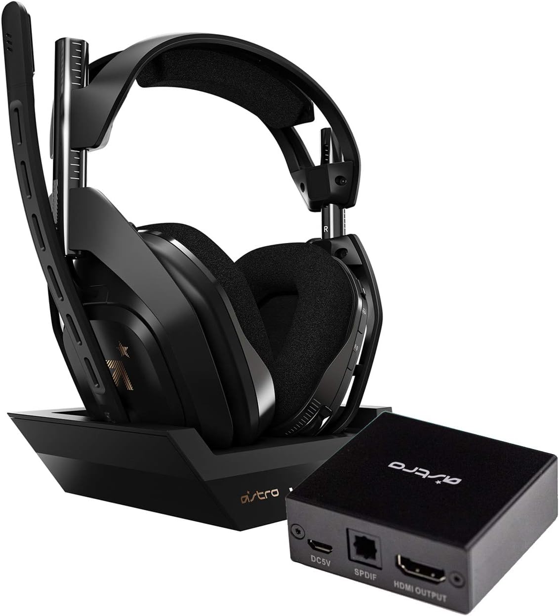 ASTRO Gaming A50 Wireless + Base Station Gen 4 - Compatible with PlayStation® 4, 5, PC - Black/Silver