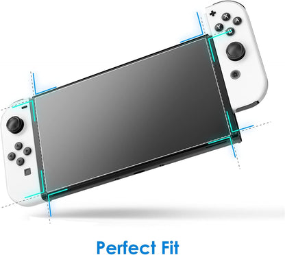 JETech Screen Protector Compatible with Nintendo Switch (OLED Model) 7-Inch 2021 Release, Tempered Glass Film, 2-Pack