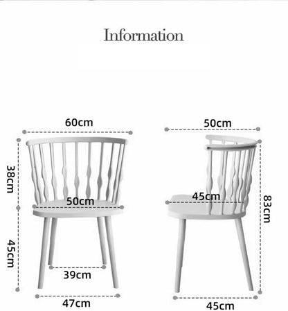 Dining Chair,Modern Minimalist PP Plastic Dining Chair,Nordic Fashion Comfortable Backrest Coffee Side Chair, for Office Lounge Dining Kitchen Bedroom (White,four chairs)