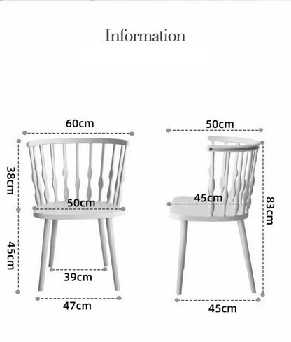 Dining Chair,Modern Minimalist PP Plastic Dining Chair,Nordic Fashion Comfortable Backrest Coffee Side Chair, for Office Lounge Dining Kitchen Bedroom (White,four chairs)