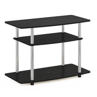 Furinno Turn-N-Tube No Tools 3-Tier Tv Stands, Tv Unit, Tv Shelf, Espresso/Black