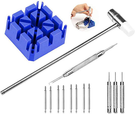 MAKINGTEC Generic Watch Repair Kit, Watch Band Strap Link Pin Remover Removal Adjustable Repair Tool Kit, Spring Bar Tool Kit with Watch Straps