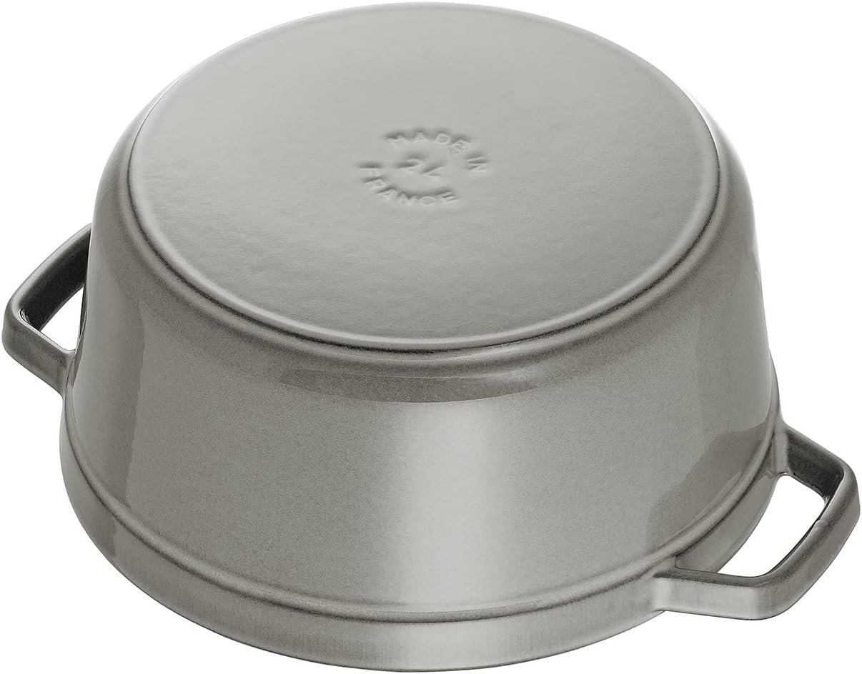 Staub Round Cocotte, Grey, 24 cm