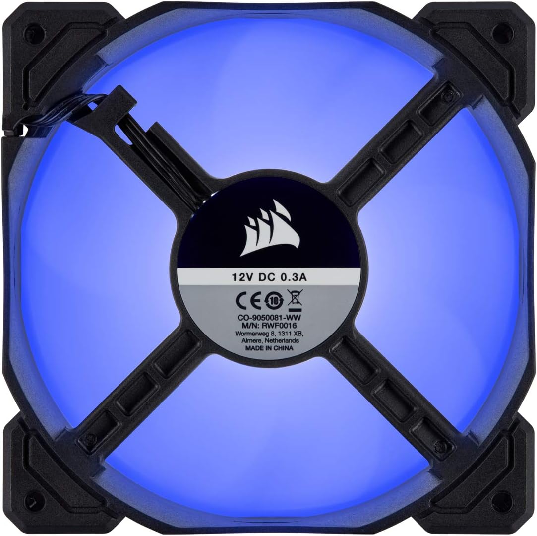 CORSAIR AF140 LED Low Noise Cooling Fan, Dual Pack - White, 140 mm