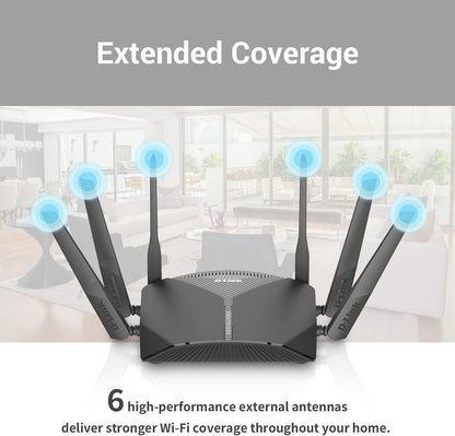 D-Link WiFi Router AC2600, Smart, Mesh (DIR-2640)