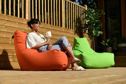 Extreme Lounging® Mighty Bean Bag | UV Protected & Waterproof | Made in UK Premium Indoor & Outdoor BeanBag (Brown)