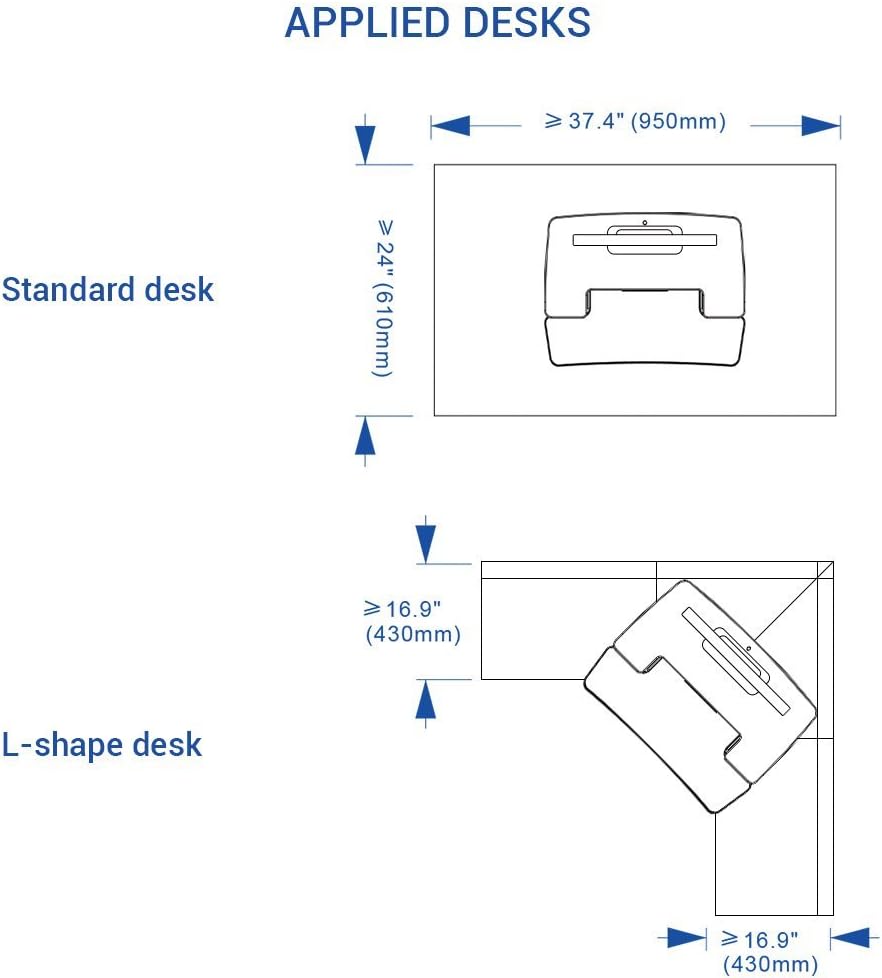 Flexispot Stand Up Desk Converter 28 Standing Desk Riser With Deep Keyboard Tray For Laptop 28", Black, M7B, M7B-Sba