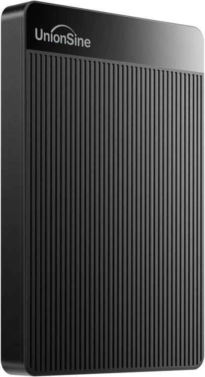 External Hard Drive 500GB Ultra Slim Portable Hard Drive USB3.0 HDD Storage Compatible with PC, Desktop, Laptop, Mac, Xbox One, Xbox 360, PS4 (Black) UnionSine-HD2510