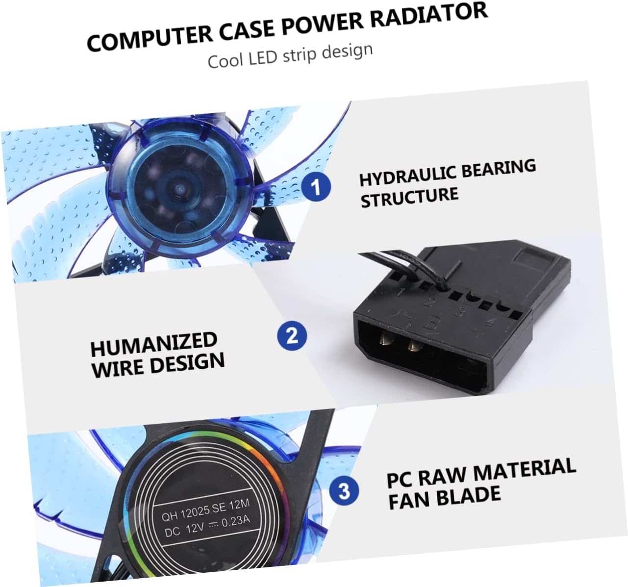 Gadpiparty 1pc Computer Cpu Internal Fans& Cooling Components Rgb Computer Case Computer Fans Computer Case Fans Usb Powered Fan 120mm Rgb Fan 120mm Usb Fan Desktop Case Heat Sink