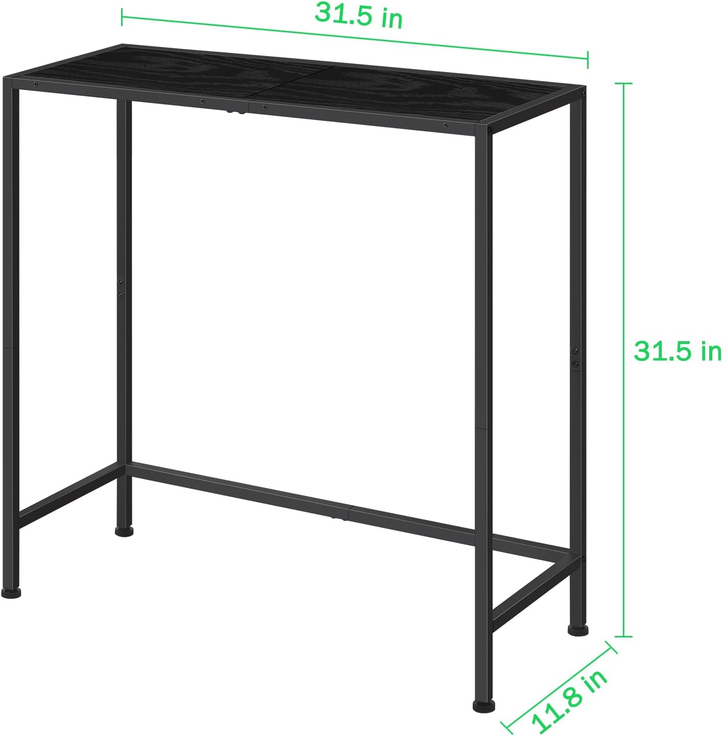 Console Table for Entryway Small Tables, Black Narrow Console Hallway Table Living Room Furniture, Thin Side Table Back of Sofa Skinny Behind Couch Table, Entrance Table for Entryway Foyer Bedroom