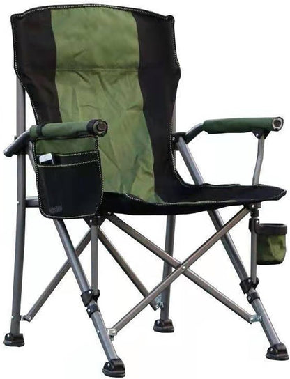 GGEROU Folding Camping Chair,Portable Camping Chair,Lightweight Camping Backpacking Chair Foldable,Foldable Beach Chair,for Camping Hiking Garden Travel Beach Picnic BBQ Outdoor (Large, Black)