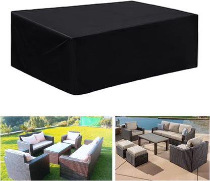 TOPIFY Waterproof Garden Patio Furniture Cover Set,(325 x208 x58) 210D Heavy Duty Oxford Fabric UV Resistant Protection for Rectangle Sofa Outdoor