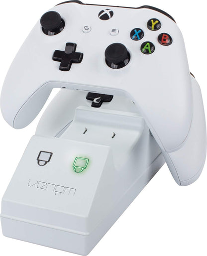 Venom Xbox One Twin Docking Station With 2 X Rechargeable Battery Packs: White (Xbox One)