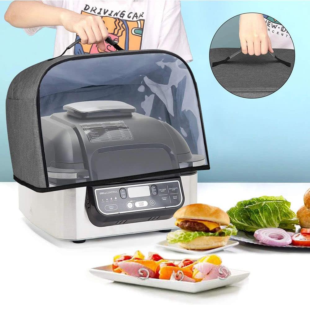 TERRIFI Air Fryer Cover, Toaster Cover, Kitchen Dust Cover for Ninja Foodi Grill, Durable Home Kitchen Air Fryer Cover Suitable for kitchen, clean and easy to clean