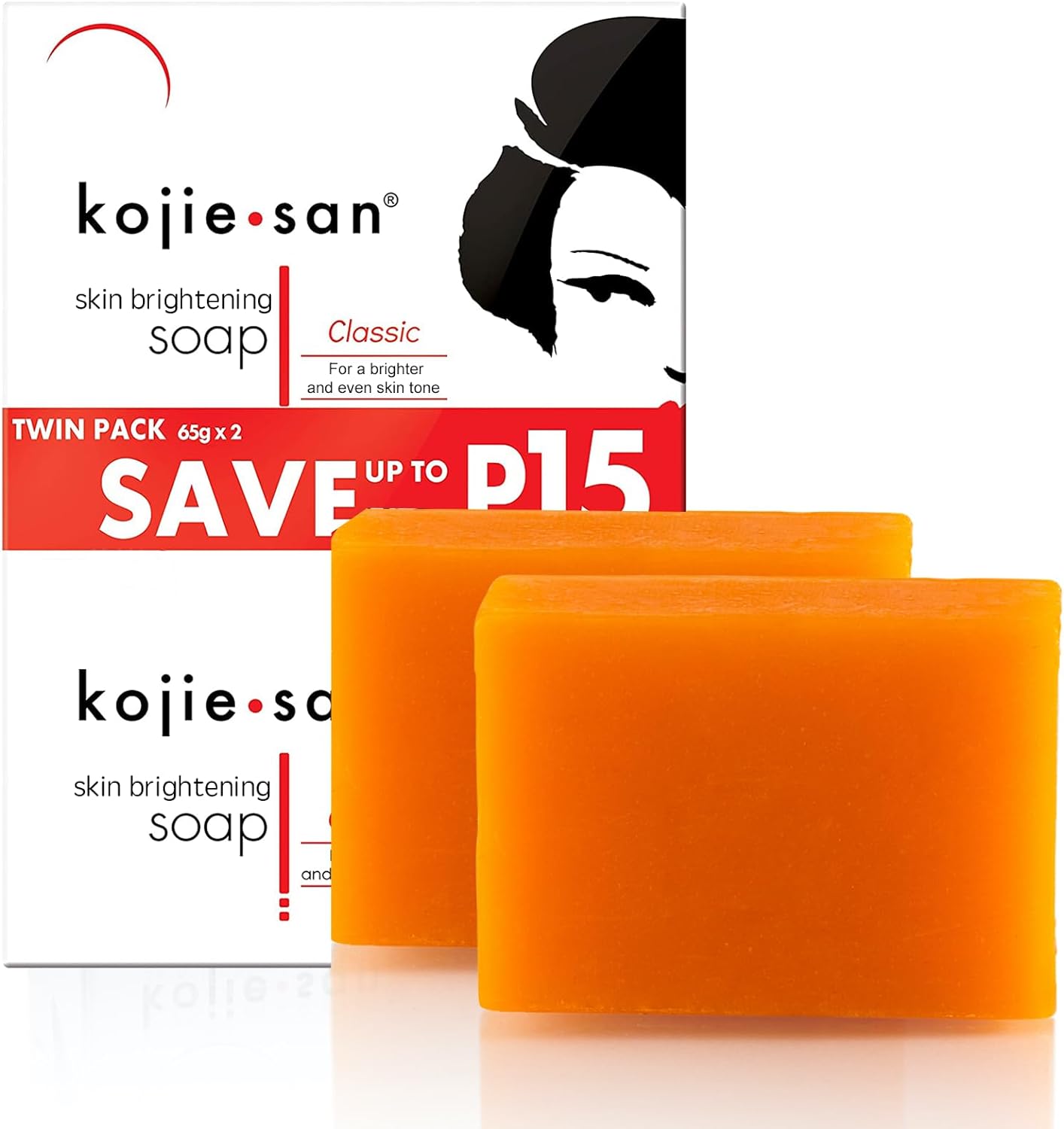 Kojie San 3 x 65G Kojie San Skin Kojic Acid Lightening Soap in Industry-leading Frustration Free Packaging