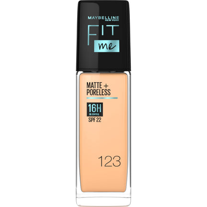 Maybelline New York Fit Me Matte+Poreless Liquid Foundation, 340 Cappuccino, 30 ml