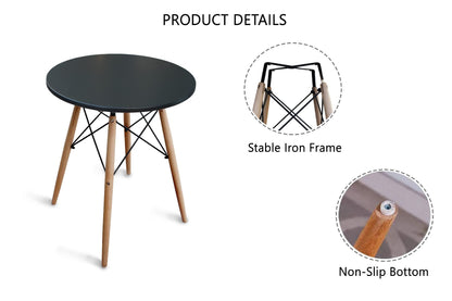 Mahmayi Dining Table with Chair Sets, Simple Modern Design Tables & Chairs for Home Office Bistro Balcony Lawn Breakfast, (DWS-White, Dining Set 4 Seater)