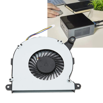 CPU Cooling Fan, 4 Pin Connector Strong Heat Dissipation CPU Cooler Replacement New CPU Cooling Fan with Aluminum Heatsink for Intel NUC8i7BEH NUC8i3BEH NUC8i5BEH NUC8i5BEK