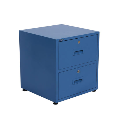 RIGID Steel Vertical Pedestal File Cabinet with 2 Drawers Storage Organizer for Bedroom, Living room, Home and Office