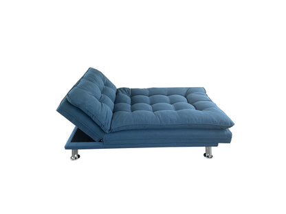 MOHAMMAD AZIM FURNITURE MAF Sofa Cum Bed I Sleeping Fabric Sofa I Three Seat Sofabed I Modern Design Living Room Sofa MAF-S208 Color BLUE