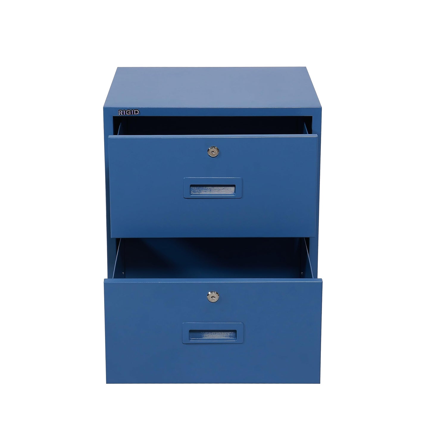 RIGID Steel Vertical Pedestal File Cabinet with 2 Drawers Storage Organizer for Bedroom, Living room, Home and Office