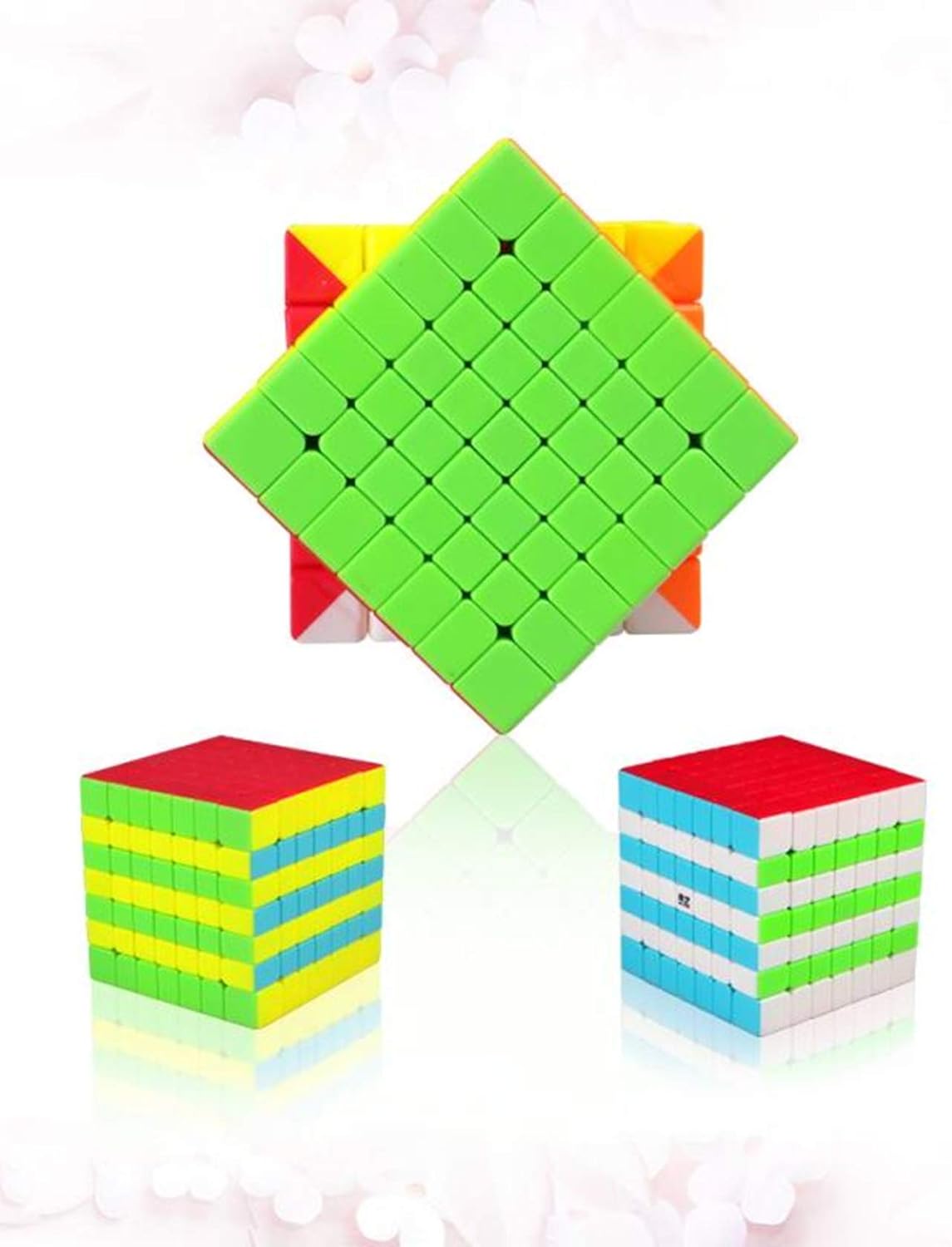 Bokefenuo QY 9x9 Speed Cube 75mm Stickerless Toys for Kids Puzzle Magic Cube