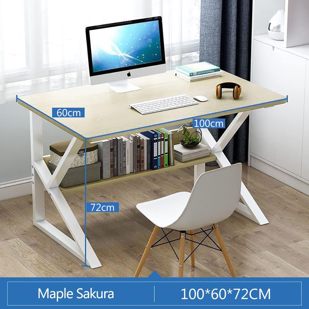 CZT Computer Desk, Modern Simple Compact Office Table Laptop Table Study Home Office Desk Workstation Converter Laptop Desktop - A122A (B-80 * 40 * 72cm)