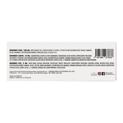 Bioderma Sensibio H2O Soothing Micellar Cleansing Water and Makeup Removing Solution for Sensitive Skin - Face and Eyes - 3.33 Fl Oz (Pack of 3)