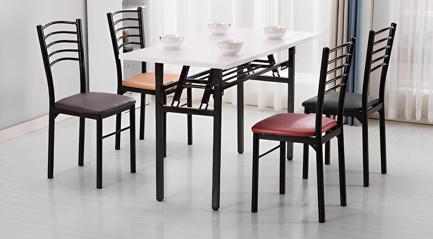 Dining Chair,Modern Minimalist Home Chair,Leather Metal Frame Room Chair,for Kitchen Dining Room Office - Comfortable Seating (six chairs)