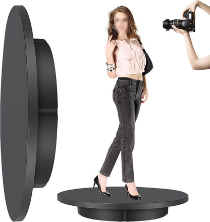 Motorized Rotating Display Stand 360° Electric Rotating Turntable Display Photo Booth 100KG Load size 60cm