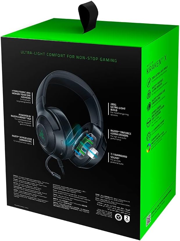 Razer Kraken Quartz Edition - Gaming Headphones for PC, PS4, Xbox One and Switch with 50 mm Drivers and Cooling Gel-Infused Cushions - Pink