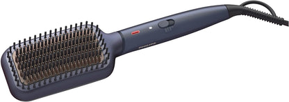 Philips StyleCare Essential | Heated Straightening Brush | Tourmaline Ceramic Coating | 2 Temperature Settings | Hair Straightener | ThermoProtect Technology | 2 Years Warranty | BHH880/03