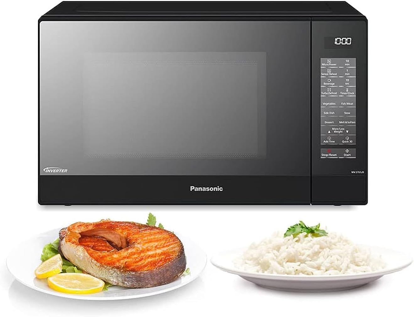 Panasonic 32 Liters Solo Inverter Microwave, Black - Nnst65Jb"Min 1 year manufacturer warranty"