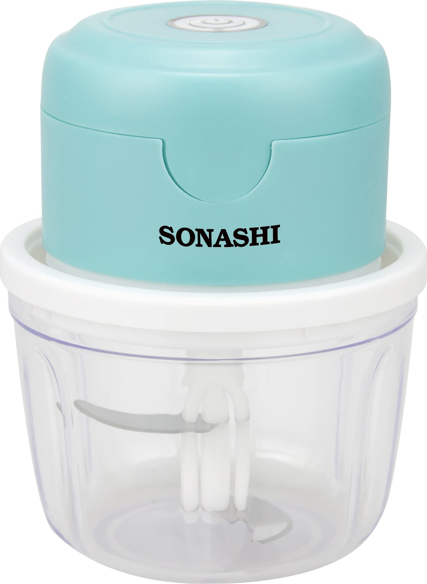 Sonashi SMC-15 Mini Chopper w/ 350ml Bowl, USB Charging, LED Indicator, Stainless Steel Blades | Home Appliances