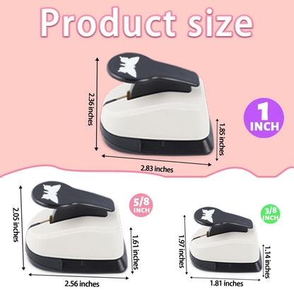 Heart Hole Punch, Azonee Heart Paper Punch, Heart Puncher, Heart Punches for Paper Crafts, Heart Shaped Hole Punch, 1 inch, 5/8 inch, 3/8 inch Hole Punchers Set