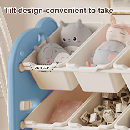 Solerconm Toy Organizers,Kids Storage Organizer for Toys, Toddler Bedroom Furniture for Toys (Style A, Cute Sheep)