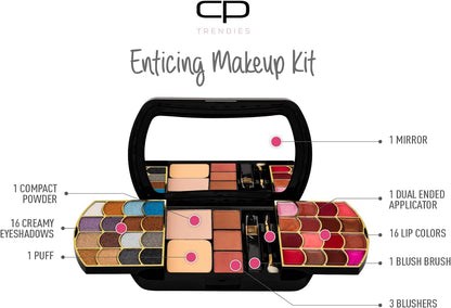 CP Trendies Makeup Kit 83 - ENTICING - Ultimate Color - Gift Set for Women/Girls | All-in-one Makeup Kit