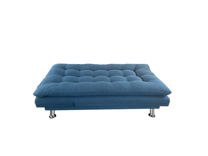 MOHAMMAD AZIM FURNITURE MAF Sofa Cum Bed I Sleeping Fabric Sofa I Three Seat Sofabed I Modern Design Living Room Sofa MAF-S208 Color BLUE