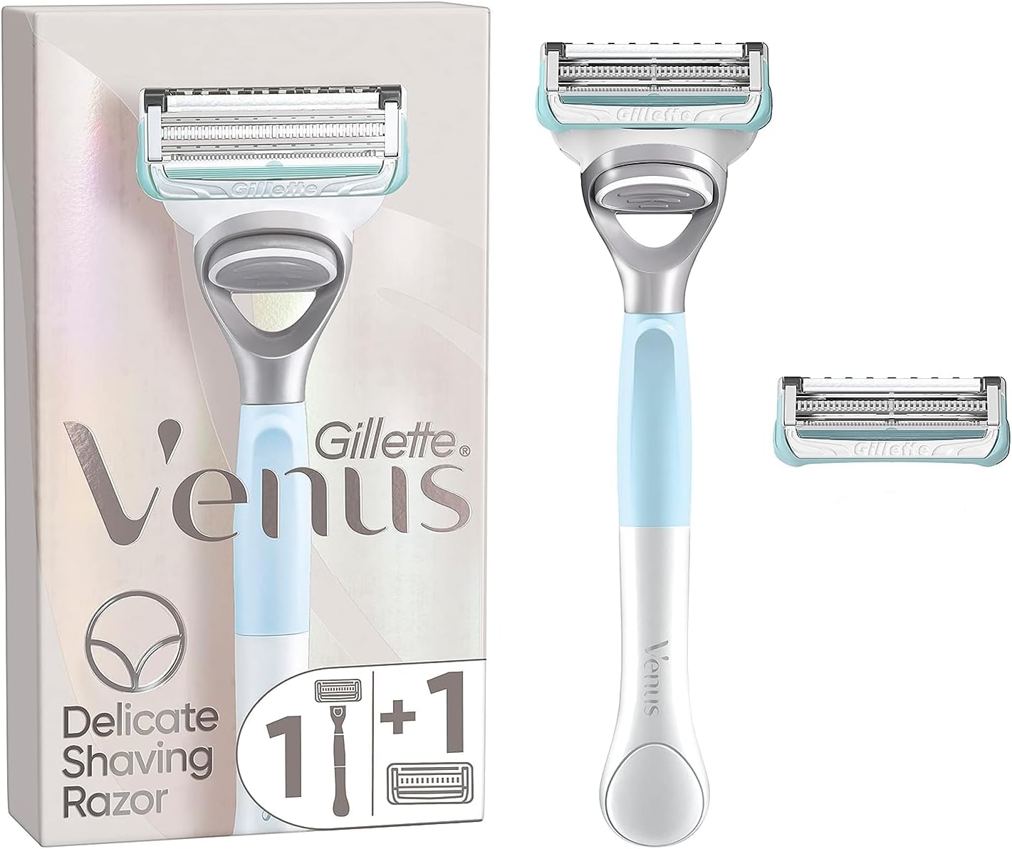 Venus Gillette Venus Breeze Women's Razor Handle + Razor Blade Refills x2