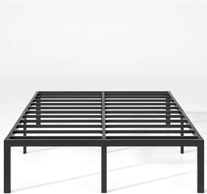 SPNOR 35CM Metal Platform Bed Frame Queen Bed Frame, Steel Slat Support,Mattress Foundation, No Box Spring Needed,Easy Assembly, Storage Space Under The Bed-Queen Size Bed Frame